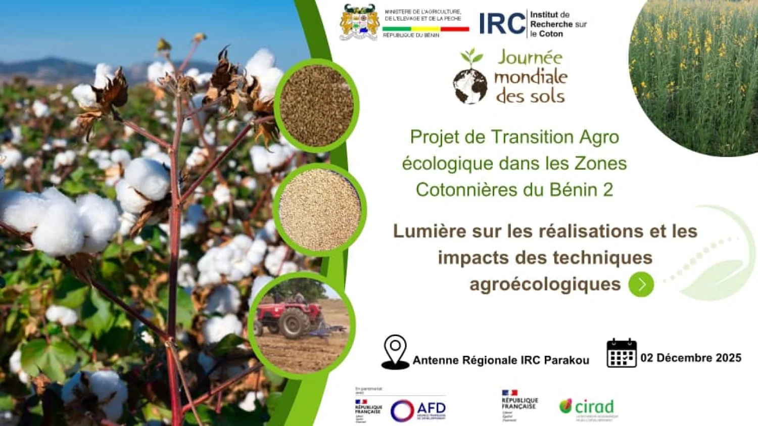 Journée mondiale des sols 2025 : l’IRC mobilise les acteurs autour de la gestion durable des sols