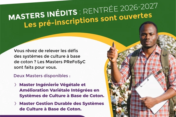 Masters PReFoSyC : les pré-inscriptions pour la rentrée 2026-2027 sont ouvertes